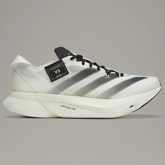 Size 8.5 - Adidas Y-3 Adizero Adios Pro 3 White Black Running Sneakers - Picture 2 of 11